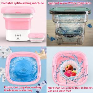 เครื่องซักผ้าขนาดเล็กพับได้ 8 ลิตร แบบไฟฟ้า พร้อมถังซักและปั่นแห้ง - Product Image 4
