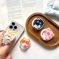 Support magnétique personnalisé rotatif et pliable universel pour téléphone et tablette avec matériaux acrylique et magnétique compatibles