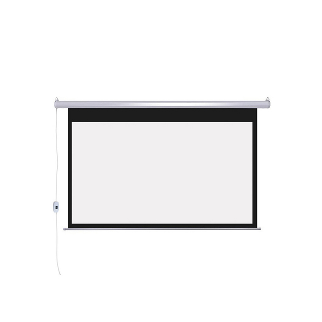 Remote and Button Control Electrical Projector Screen 16:9 4:3 Portable Motorized Projector Screen Electric Projection Screen