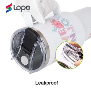 Nouveau gobelet à sublimation en acier inoxydable 40 Oz 40 Oz anti-fuite en gros avec poignée <span class=keywords><strong>amovible</strong></span> - Product Image 2