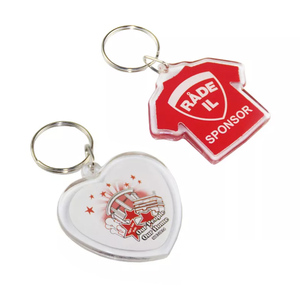 Maßgefertigte Klare Runde Kreisförmige Acrylglas-Schlüsselanhänger-Rohlinge - Product Image 3