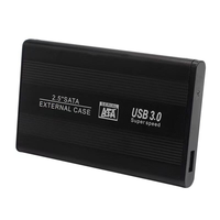 Boîtier de disque dur externe USB 3.0 2,5 pouces SATA HDD SSD, 5 Gbps haute vitesse, aluminium, portable, compatible UASP