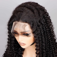 Парик Foxen Glueless Kinky Curly из натуральных волос 15A класса с сохраненной кутикулой, 13x4 HD кружевной фронтальный парик из человеческих волос для чернокожих женщин, оптом