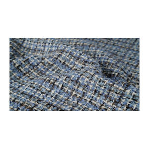 Tela Tweed de Primera Calidad Hecha en Corea, Tejido Metálico Multicolor Verde-Amarillo-Marrón, Textil Tejido Personalizado OEM y ODM - Product Image 4