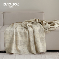 Haut de gamme laine haute qualité couverture moderne luxe vérifier plaid jeter couverture glands salon canapé hôtel supiles