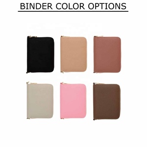 Boîte cadeau Yihe pour papeterie/bureau/école avec un portefeuille à fermeture éclair en cuir souple A7 à 7 couleurs, des enveloppes pour argent liquide, des marqueurs - Product Image 2