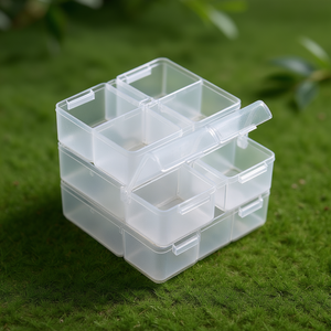 8-Compartment Pill Storage Case Clear <b>Plastic</b> Daily Skin Care Organizer For All Skin Types K-Beauty Formula - Product Image 3