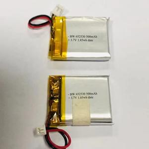 하이 퀄리티 충전식 652530 <span class=keywords><strong>3.7V</strong></span> 500mAh 리튬 폴리머 배터리 (PCB 및 커넥터 재고 포함) - Product Image 5