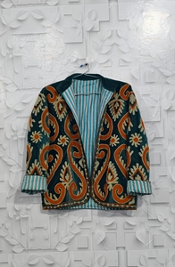 Latest Vintage Long Suzani velvet Jacket Women Elegant Casual Hand Embroidered Winter Coat Cozy <b>Cardigan</b> Dress Beach Free - Product Image 2