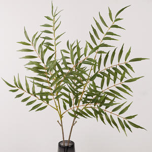 Real-touched Single Long-branch <span class=keywords><strong>Palma</strong></span> Leaves Fotografía Accesorios de paisajismo Decoración DE BODA Ramas simuladas - Product Image 1