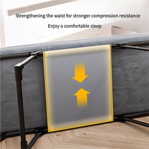เตียงสนามพับได้แบบพกพา ปี 2025 พร้อมที่นอน ปรับเอนได้หลายระดับ โครงเหล็ก พับเก็บได้ ใช้ได้ทั้งที่บ้าน ที่ทำงาน หรือสำหรับแขกพักผ่อน - Product Image 3