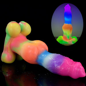 Juguete Sexual Luminoso YOCY, Nuevo Producto, Fantasía de <span class=keywords><strong>Pastor</strong></span> Alemán, Pene Animal, Perro Sangriento con Nudo Grande para Mujeres, Masturbación, Tapón Anal - Product Image 1