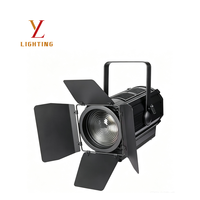 Projecteur LED COB 200W avec zoom électronique 15-55, 3200K 5600K, pleine couleur, DMX512, activé par le son, lumière de scène à intensité variable