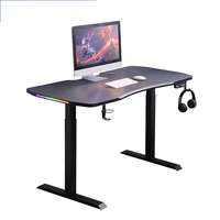 Bureau Ergonomique de Haute Qualité pour la Maison et le Bureau, en Acier, Réglable en Hauteur avec Cadre Automatique Assis-Debout, Mobilier de Bureau Moderne et Durable