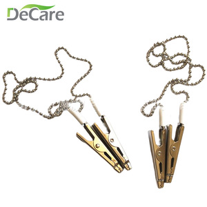 Clip para bufanda DeCare de acero inoxidable con cadena de bolas para hombre, uso empresarial - Product Image 2