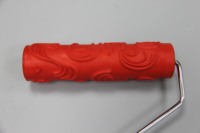 Rouleau de peinture en caoutchouc élégant et réglable à dégagement rapide de 19 cm pour revêtements de sol, brosse à motifs pour décoration murale, peinture industrielle DIY, designs ODM/OEM