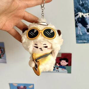 Portachiavi con Peluche Personalizzato OEM Lupo Grigio Morbido e Adorabile - Giocattoli Animali Imbottiti - Product Image 2