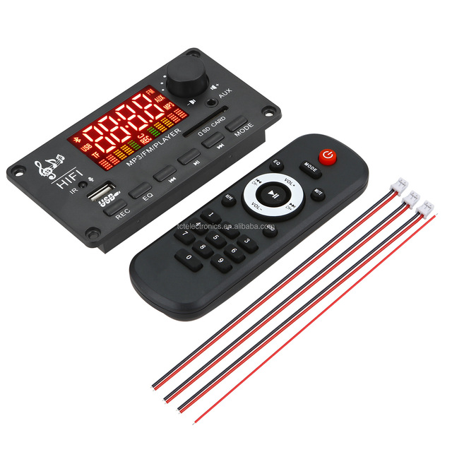 12V with power amplifier 2 * 50W Blue-tooth decoding board recording and calling lossless motherboard with Blue-tooth JX-Y04