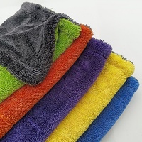 Premium Eco-Friendly Microfiber Towel for Car Drying Twisted Loop Quick-Dry Soft Super Absorbent Thick 500gsm-1800gsm Car