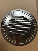 Vente en gros 295mm 330mm Restaurant coréen antiadhésif rond en acier inoxydable Bbq Grill Pan Commercial Baking Pan pour Bbq Shop