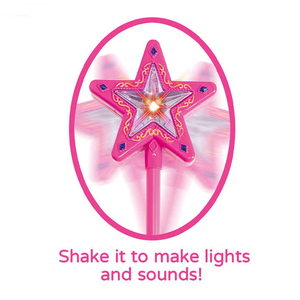 Cô Gái ngôi sao phát sáng gậy ngôi sao Cây Đũa Thần LED chiếu sáng âm nhạc Đồ chơi Cây Đũa Thần - Product Image 2