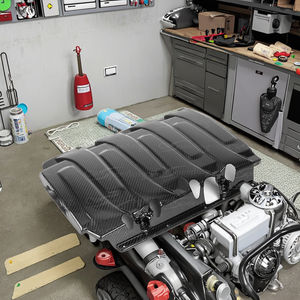 COUVERCLE DE MOTEUR EN FIBRE DE CARBONE SEC pour 2014-2016 CHEVROLET <span class=keywords><strong>CORVETTE</strong></span> C7 BODY KITS Body Kit. - Product Image 3