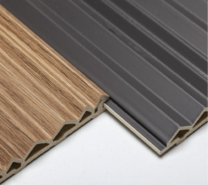 Panel dinding Premium terintegrasi serat bambu Modern dekorasi dinding latar belakang Hotel PVC desain grafis tahan air tahan api tersedia - Product Image 5
