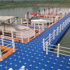 नई शैली मॉड्यूलर एचडीपीई प्लास्टिक फ्लोटिंग पीपे का पुल अस्थायी नौका गोदी के लिए चीन में बना
