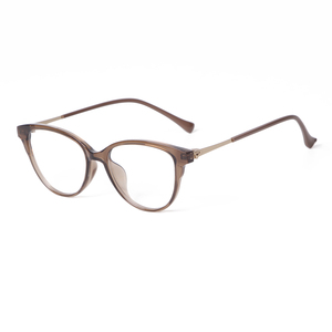 <span class=keywords><strong>Lunettes</strong></span> anti-lumière bleue œil de chat tendance ADE WU PSTY86110M pour femme, monture noire, branches métalliques, verres bloquant la lumière bleue, vente en gros - Product Image 3