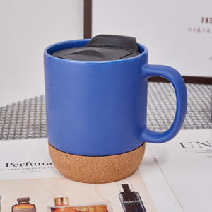 Taza de café de cerámica blanca personalizada de 14oz con base de corcho de sublimación de diseño moderno <span class=keywords><strong>para</strong></span> regalos de empresa con logotipo personalizado - Product Image 2