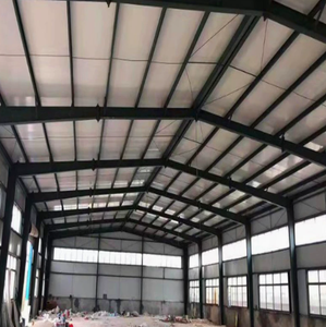 Almacén Moderno Prefabricado de Estructura de Acero Completa con Garantía de por Vida, 1 Año de Uso - Product Image 1