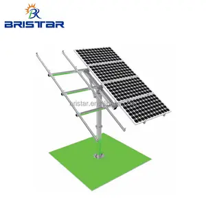 رف دعم مثبت لبلاط الطاقة الشمسية الأرضية على شكل عمود يتم تركيبه حسب الطلب من BRISTAR