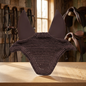 Protège-oreilles en maille réutilisables et durables pour chevaux, filets anti-mouches, réduction du bruit, sûrs et fiables pour l'équitation des grands animaux - Product Image 3