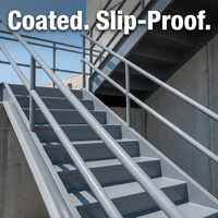 Système de peinture de fond pour surfaces d'escaliers en acier extérieurs, résistant aux UV, antidérapant, anti-choc, résistant aux intempéries et anticorrosion