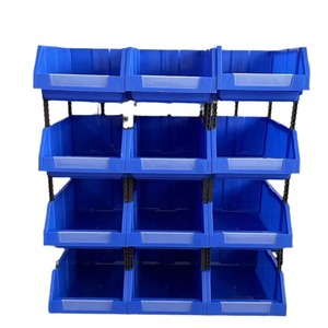 Caja de Almacenamiento Modular de Plástico Reforzado, Rectangular Azul 060, para Organización de Componentes, Tornillos y Ferretería - Product Image 2