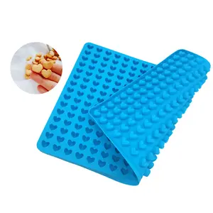 Moule à bonbons en Silicone épaissi à 255 cavités en forme de cœur pour chien, moule à gouttes de chocolat