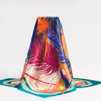 Kostüm Digital 100% Siebdruck Quadratischer Schal Seiden satin 90x90 Chinesisch