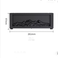 Nouvel Humidificateur Cheminée 3D Simulée Yun avec Télécommande, Diffuseur d'Arômes à Flamme, Minuteur 2-8 Heures, Modèle de Bureau en Résine Plastique pour la Maison