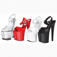 Sandales à bout ouvert pour femme, rouges, à plateforme haute et talon fin de 20 cm, sexy, pour banquets, pole dance, défilés de mode et grandes tailles