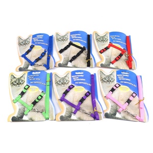 Chats Furets Animaux Collier de harnais de poitrine réglable avec laisse Ensemble de 11 <span class=keywords><strong>couleurs</strong></span> - Product Image 3