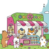 Livre de coloriage de dessins animés Fuzzy Friends, chat, chien, lapin, ours, livre d'activités artistiques pour enfants d'âge préscolaire, dessin, art, livre personnalisé OEM en gros