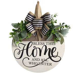 Interessante porta d'ingresso segno appendiabiti ghirlanda decorazione porta d'ingresso benvenuto al divertimento numeri di <span class=keywords><strong>casa</strong></span> - Product Image 1
