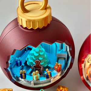 Boule de Noël en plastique imprimée en 3D Oddcraft, ornement créatif sur le thème du cinéma et de la télévision, pièce décorative, OEM et ODM disponibles - Product Image 3