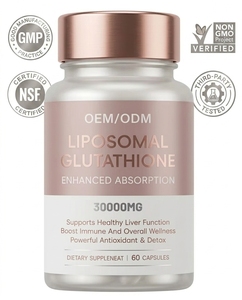 Glutathion Liposomal Marque Blanche 30000mg Absorption Améliorée Détoxification Hépatique Soutien Immunitaire Éclaircissement de la Peau OEM 60 Capsules - Product Image 2