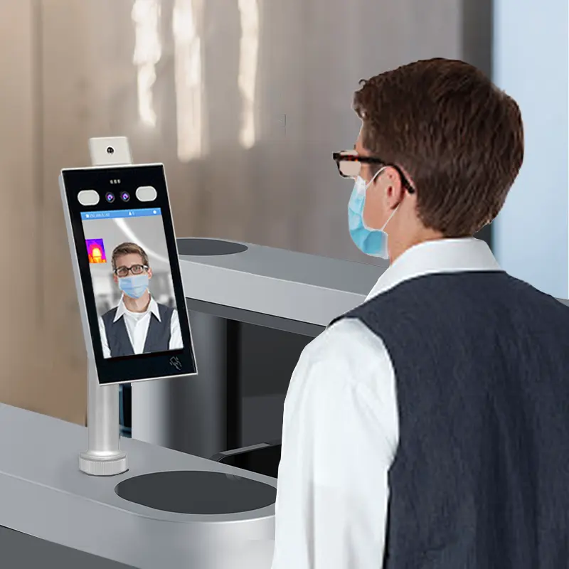 Dispositif de contrôle d'accès de lecteur biométrique de reconnaissance faciale système de machine de présence biométrique avec option de carte wifi 4G