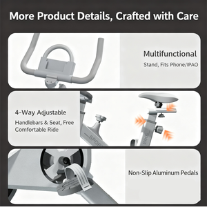 Tiếng Ồn Thấp Trong Nhà Đi Xe Đạp Xe Đạp Cardio Đào Tạo Phòng Tập Thể Dục Thiết Bị Nhà Có Thể Điều Chỉnh Kháng Văn Phòng Phẩm Xe Đạp Cho Trọng Lượng Giảm Cân - Product Image 6