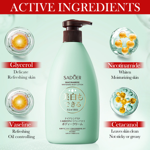 OEM ODM SADOER Marque privée Crème de soin de <span class=keywords><strong>la</strong></span> <span class=keywords><strong>peau</strong></span> coréenne Niacinamide Lotion corporelle blanchissante et éclaircissante Parfum de charme Smooth Fairy - Product Image 3