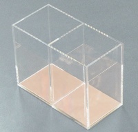 Huisen or Rose clair acrylique maquillage maquillage pinceau porte-stylo crayon Pot organisateur