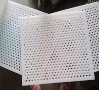 Tablero de polipropileno PP de corte personalizado Azulejos perforados de plástico Retornos Celling Placa de orificio de plástico Techos de plástico-Productos de hoja