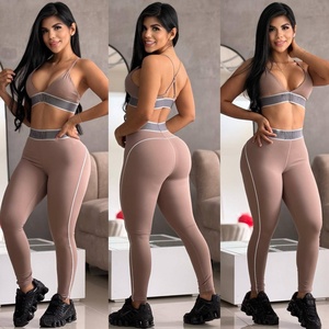 Sexy Breathable Solid Women's Pajamas Set Fitness &amp; Yoga Wear <strong>Sports</strong> Women's Sets Yoga Set Yoga Set Activewear Aloes Yoga - Product Image 1